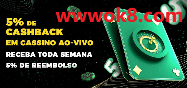 Promoções do cassino ao Vivo ok8